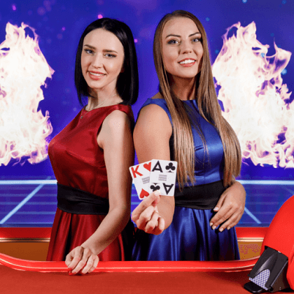 Mega Fire Blaze Blackjack game screenshot